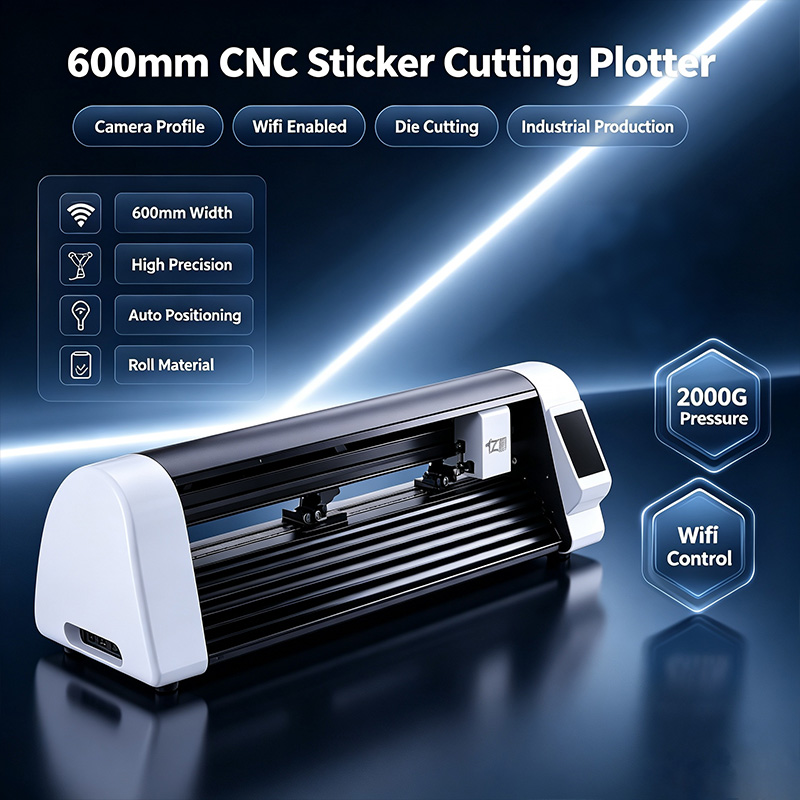 Industrial Laser Cutter - Plotter tnący naklejki laserem CNC 600