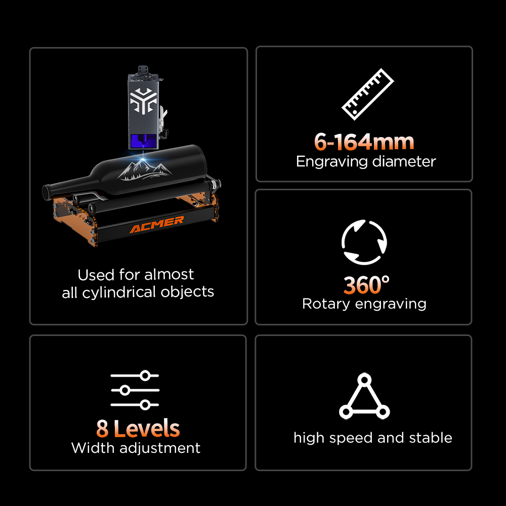 ACMER M3 Laserowy wałek obroto – Industrial Laser Cutter recenzja i cena