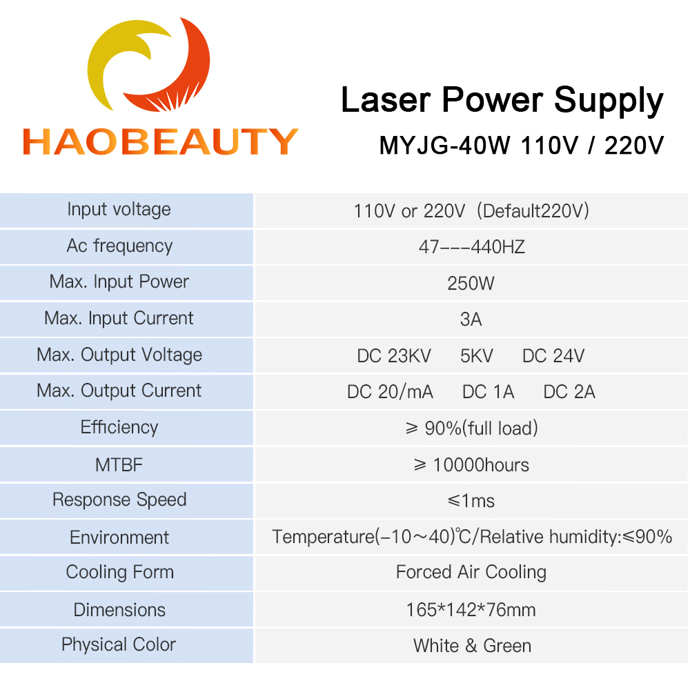 HAOBEAUTY MYJG-40 zasilacz las – Industrial Laser Cutter recenzja i cena